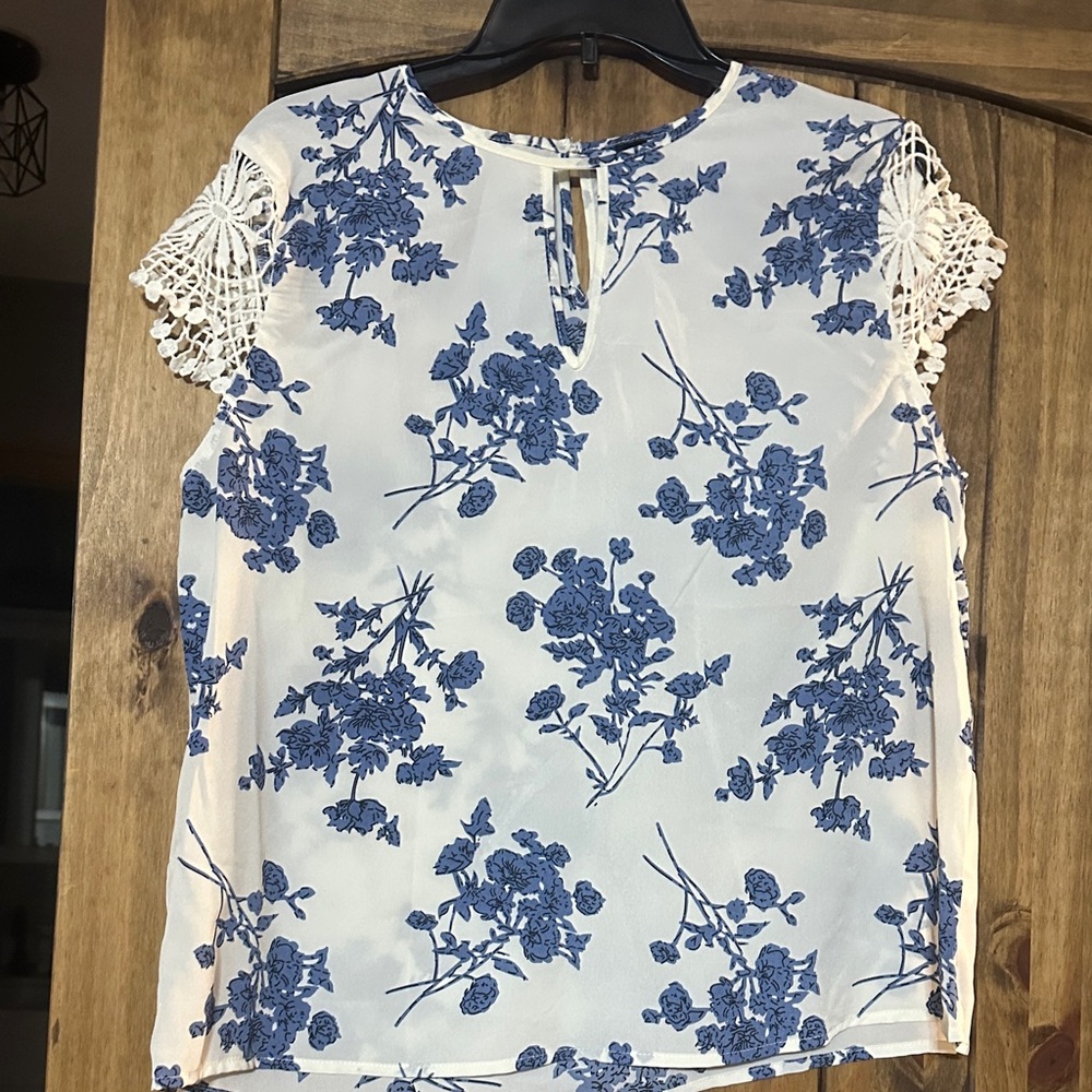 Shein Curve Floral Blouse